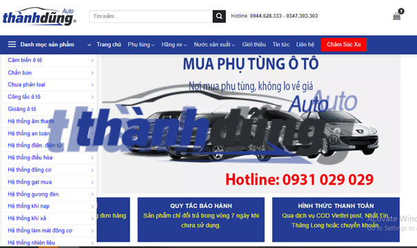 CỬA HÀNG BÁN PHỤ TÙNG XE HƠI TẠI TUYÊN QUANG