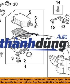 LỌC GIÓ ĐỘNG CƠ XE SSANGYONG KORANDO 2002 | 2319005320 - Ảnh 3