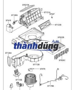ĐIỆN TRỞ QUẠT DÀN LẠNH HYUNDAI ACCENT | 972351E000 - Ảnh 3