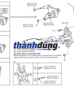 BƠM NƯỚC ĐỘNG CƠ XE TOYOTA HILUX - Ảnh 3
