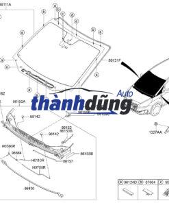 ỐP CHÂN KÍNH CHẮN GIÓ XE FORD RANGER 2015 - Ảnh 4