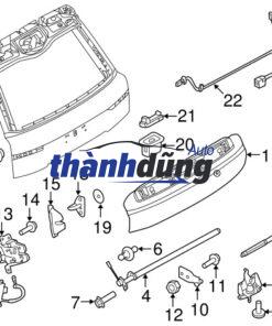 Ổ NGẬM CỐP HẬU XE TOYOTA FORTUNER 2022 | 693500K340 - Ảnh 5