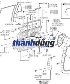 ĐẾ BẮT TAY MỞ CỬA TOYOTA FORTUNER 2017 - Ảnh 3