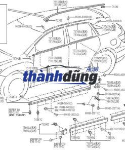 NẸP CHÂN KÍNH XE MAZDA BT50 2015 | AB3Z2620934C - Ảnh 4
