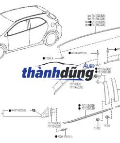 NẸP CHÂN KÍNH XE MAZDA BT50 2015 | AB3Z2620934C - Ảnh 5