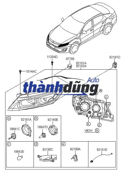 ĐÈN PHA XE ISUZU SAMCO 29 CHỖ | DP280425 - Ảnh 3