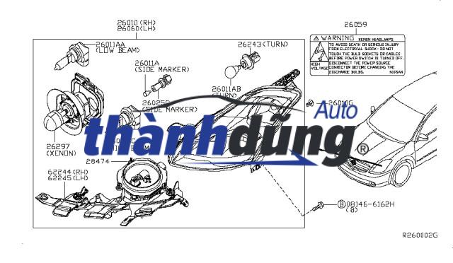 ĐÈN PHA XE ISUZU SAMCO 29 CHỖ | DP280425 - Ảnh 4