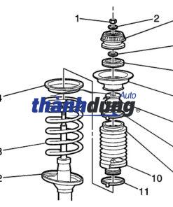 BI BÁT BÈO GIẢM XÓC TRƯỚC TOYOTA VIOS | 486820D110 - Ảnh 4
