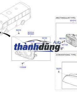 ĐÈN GẦM PHẢI XE HYUNDAI I30 2012 | 922022L000 - Ảnh 4