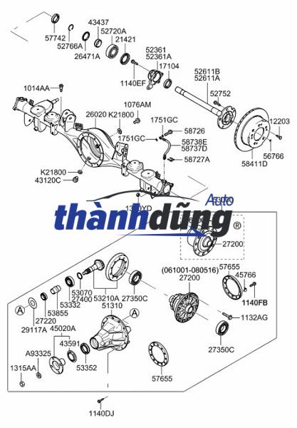 NGÕNG MAY Ơ XE KIA SEDONA 2015 | 51715-A9000 - Ảnh 4