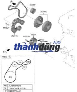 BULY BƠM NƯỚC HYUNDAI GETZ 2006 | 2522102503 - Ảnh 5