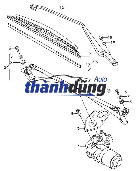 THANH GIẰNG GẠT MƯA MAZDA BT50 2001 | UJ0667360 - Ảnh 4
