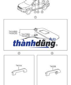 TAY VỊN TRẦN XE TOYOTA VIOS 2006-2016 | 7461052020E0 - Ảnh 3