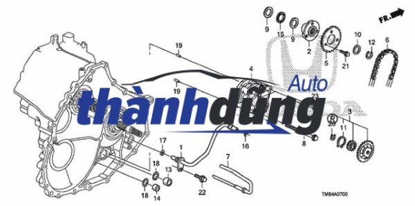 XÍCH BƠM DẦU XE RANGE ROVER EVOQUE 2.0T | LR025625 - Ảnh 5