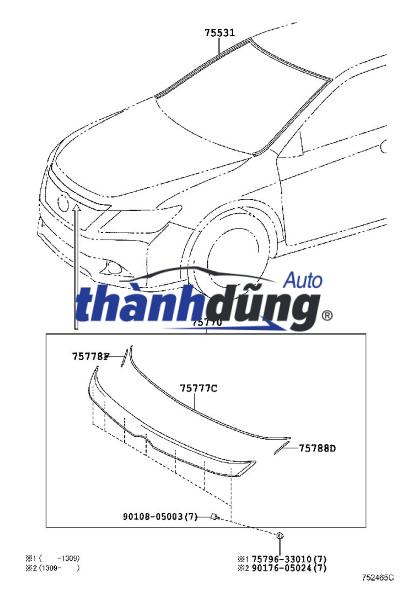 NẸP MẠ NẮP CAPO BAIC BEIJING X7 | A00098176 - Ảnh 5