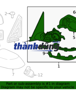 MOTOR GẬP GƯƠNG FORD RANGER 2020 | 2L1Z17D696BA - Ảnh 4