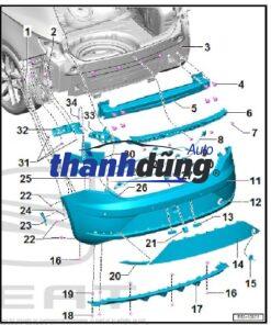 CẢN SAU XE TOYOTA FORTUNER 2016 | 52159-0K949 - Ảnh 5