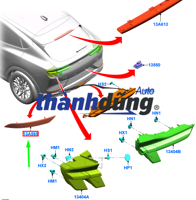 ĐÈN CẢN SAU PHỤ HYUNDAI TUCSON 2022 | 92406N9010 - Ảnh 4