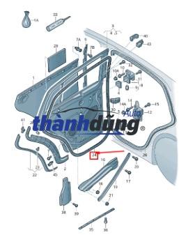 GIOĂNG KHUNG CỬA CHEVROLET SPARK 2018 | 42397863 - Ảnh 4