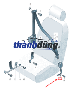 DÂY ĐAI AN TOÀN KIA K3000S | 88810-4E201 CAO CẤP HÀN QUỐC - Ảnh 3