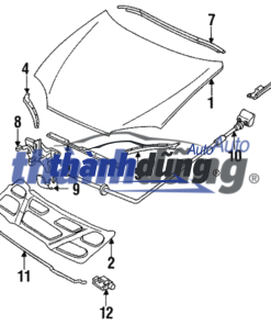 LẪY MỞ NẮP CAPO PEUGEOT 508 2013 | 7937V9 - Ảnh 5
