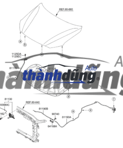 LẪY MỞ NẮP CAPO PEUGEOT 508 2013 | 7937V9 - Ảnh 4
