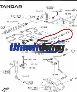 ỐNG DẦU HỒI TURBO XE HYUNDAI SANTAFE 2012 | 282462F700 - Ảnh 2