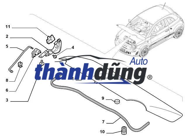 BẢN LỀ CAPO PHẢI ISUZU DMAX 2015 | 8981040992 - Ảnh 3