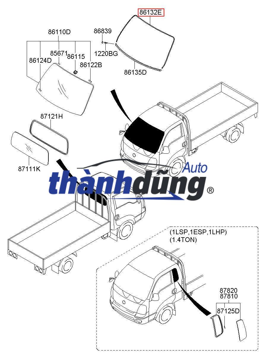 GIOĂNG KÍNH CHẮN GIÓ XE TOYOTA COROLLA CROSS 2023 | 755330A030 - Ảnh 3