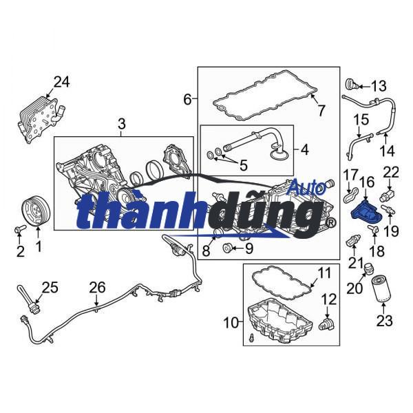 LỌC DẦU DAEWOO MANGUS 2.0 2004 | 25184029 - Ảnh 4