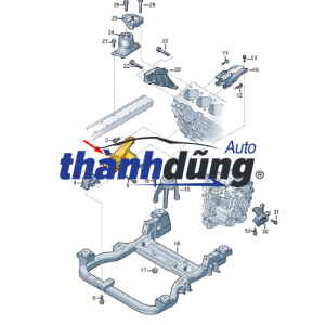 GIÁ ĐỠ ĐỘNG CƠ KIA SOLUTO 2018-2023 | 62400H7000 - Ảnh 4