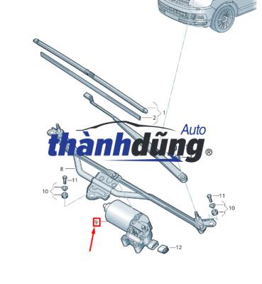 THANH GIẰNG GẠT MƯA MAZDA 323 1999-2004 | BJ0E67360 - Ảnh 3