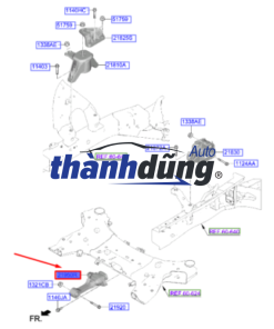 CHÂN MÁY SAU MITSUBISHI LANCER 2005-2010 | MN101572 - Ảnh 5