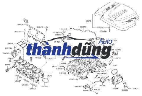 GIOĂNG TRÒN HỌNG GA KIA SEDONA 2018-2025 | 351052F000 - Ảnh 5