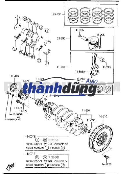 BÁNH ĐÀ XE FORD MONDEO 2.5 2005 | 2S716K375APL - Ảnh 5